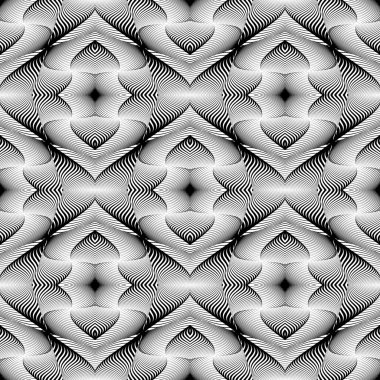 kesintisiz tek renkli çizgiler desen tasarım