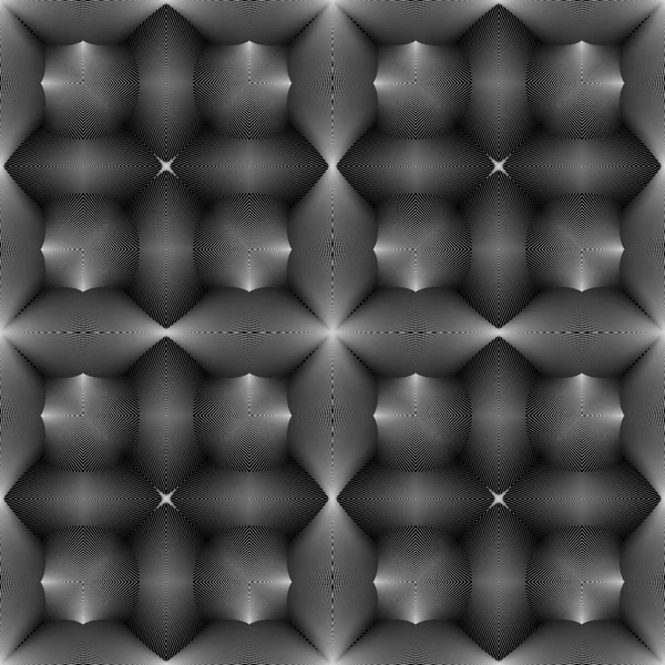 Conception sans couture motif illusion monochrome — Image vectorielle