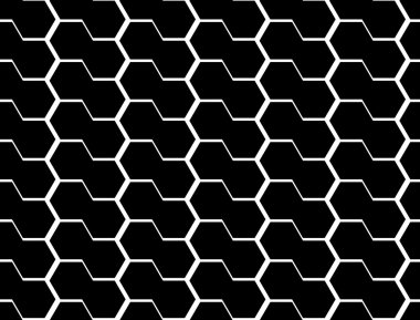 kesintisiz tek renkli altıgen geometrik desen tasarım