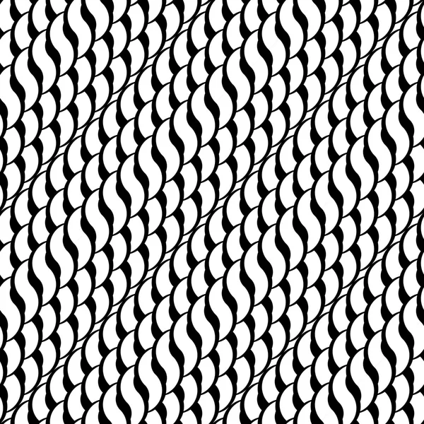디자인 완벽 한 흑백 인터레이스 패턴 — 스톡 벡터