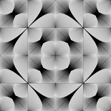 kesintisiz tek renkli geometrik desen tasarım