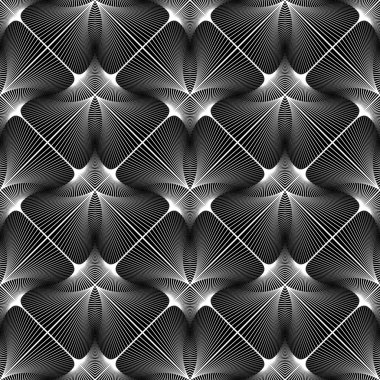 kesintisiz tek renkli geometrik desen tasarım