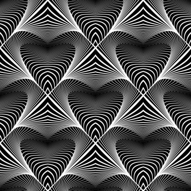 kesintisiz tek renkli çizgili desen tasarım