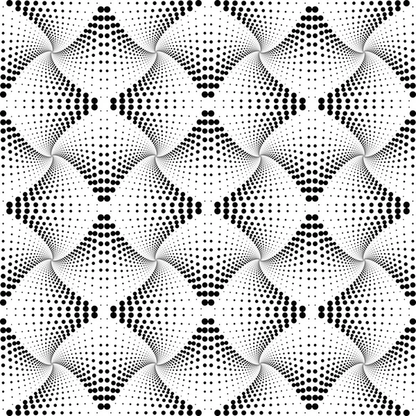 Diseño sin costuras monocromo punteado patrón — Archivo Imágenes Vectoriales