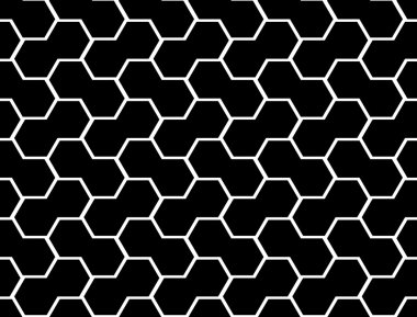 kesintisiz tek renkli altıgen geometrik desen tasarım