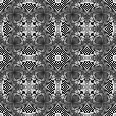 kesintisiz tek renkli çizgili desen tasarım