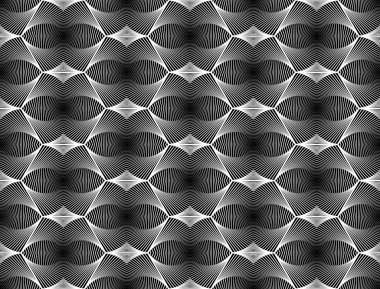 kesintisiz tek renkli altıgen geometrik desen tasarım