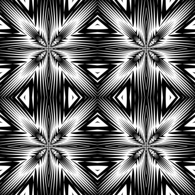 kesintisiz tek renkli geometrik desen tasarım