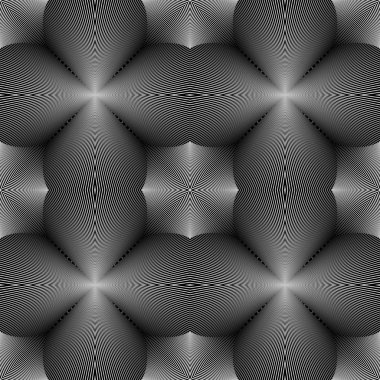 Sorunsuz tek renkli içbükey desen tasarım