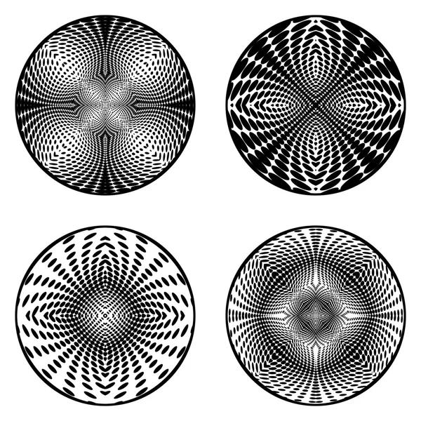 Un ensemble d'éléments de cercle de conception — Image vectorielle