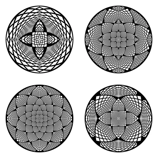 Een verzameling van cirkel ontwerpelementen — Stockvector