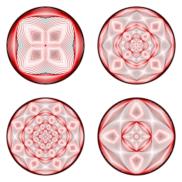 Een verzameling van cirkel ontwerpelementen — Stockvector