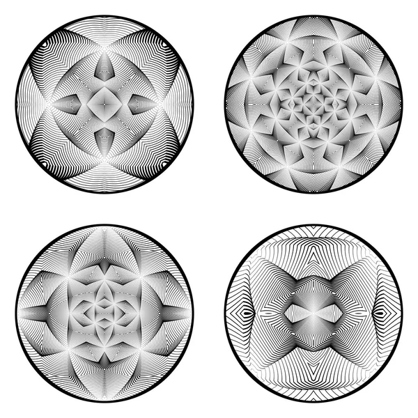 Un conjunto de elementos de círculo de diseño — Archivo Imágenes Vectoriales