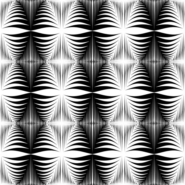 Design motif rayé monochrome sans couture — Image vectorielle