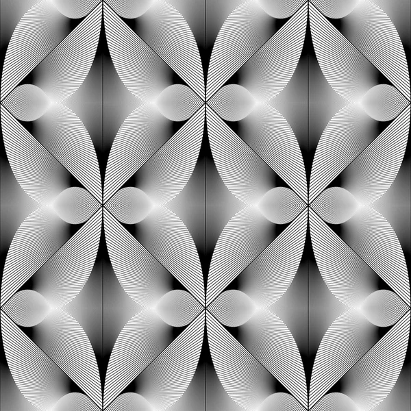 Conception sans couture motif de diamant monochrome — Image vectorielle