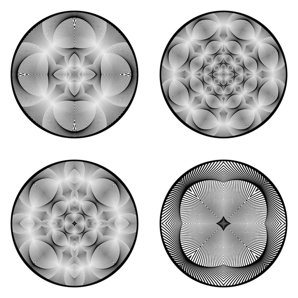 Un ensemble d'éléments de cercle de conception — Image vectorielle