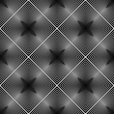 kesintisiz tek renkli geometrik desen tasarım