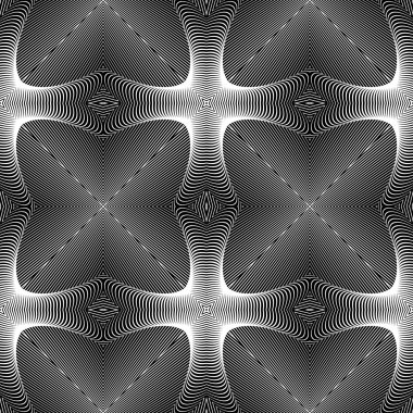 kesintisiz tek renkli çizgiler desen tasarım