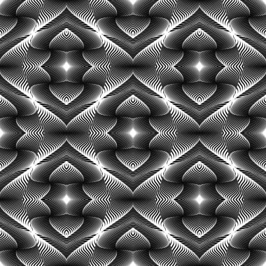 kesintisiz tek renkli çizgiler desen tasarım