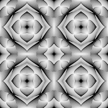 kesintisiz tek renkli çizgiler desen tasarım