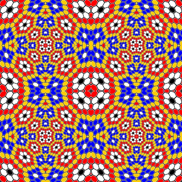 Conception sans couture motif mosaïque colorée — Image vectorielle