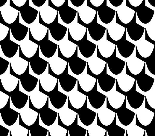 Design seamless monochrome geometric pattern — Stock Vector