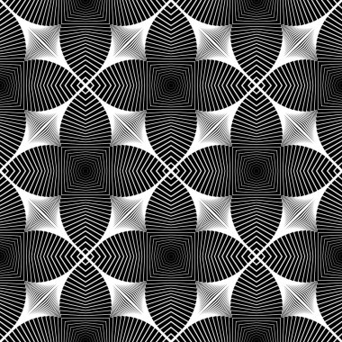 kesintisiz tek renkli geometrik desen tasarım