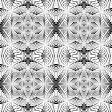 kesintisiz tek renkli geometrik desen tasarım