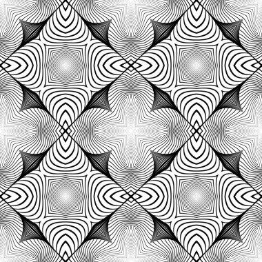 kesintisiz tek renkli geometrik desen tasarım