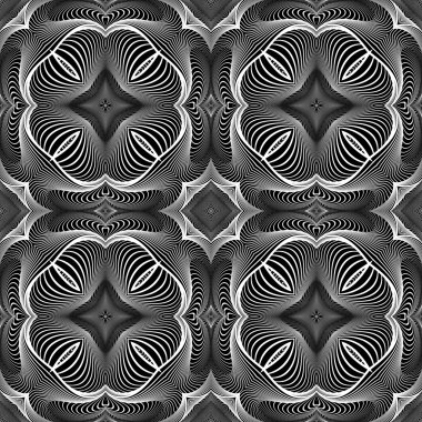 kesintisiz tek renkli dekoratif desen tasarım