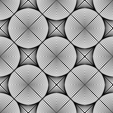 Dikişsiz elips tek renkli desen tasarım