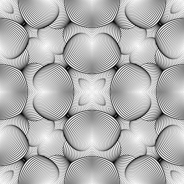 kesintisiz tek renkli geometrik desen tasarım