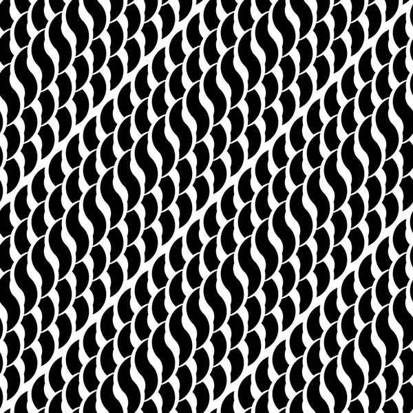 Design motif entrelacé monochrome sans couture — Image vectorielle