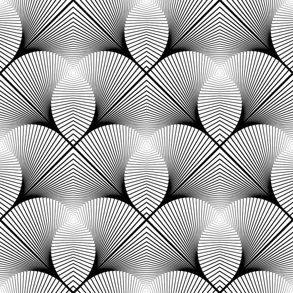 Design sömlös svartvit randig mönster — Stock vektor
