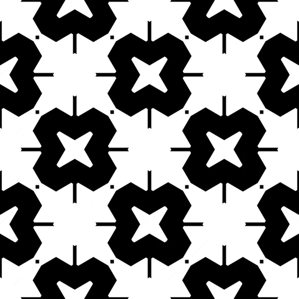 Design motif géométrique monochrome sans couture — Image vectorielle