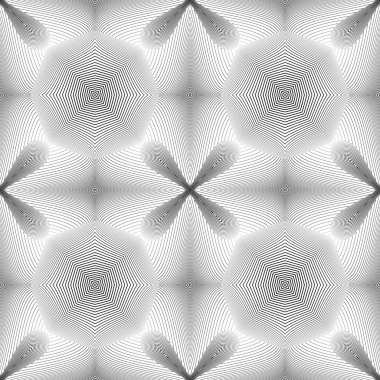 kesintisiz tek renkli geometrik desen tasarım