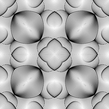 kesintisiz tek renkli geometrik desen tasarım