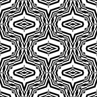 kesintisiz tek renkli geometrik desen tasarım