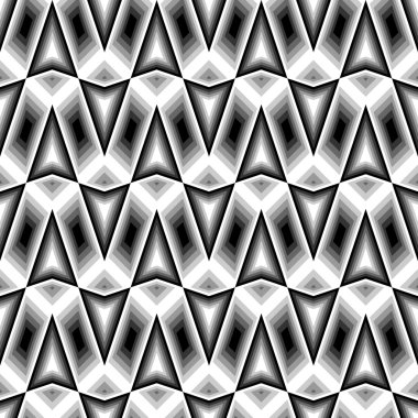 Sorunsuz tek renkli zikzak desen tasarım