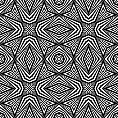 kesintisiz tek renkli geometrik desen tasarım