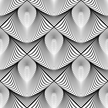 kesintisiz tek renkli çizgili desen tasarım