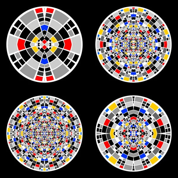 Een verzameling van cirkel ontwerpelementen — Stockvector