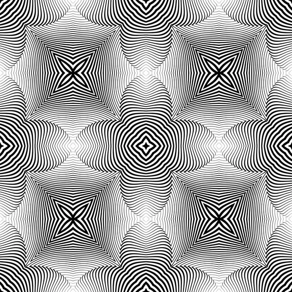 Design seamless monochrome decorative pattern — Stock Vector