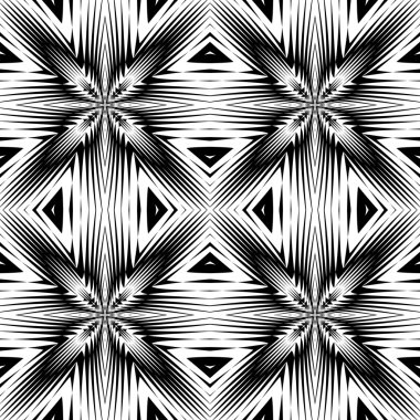 kesintisiz tek renkli geometrik desen tasarım