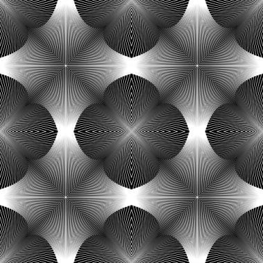 Sorunsuz tek renkli yanılsama desen tasarım