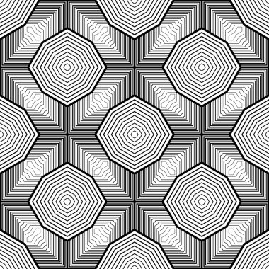 kesintisiz tek renkli geometrik desen tasarım