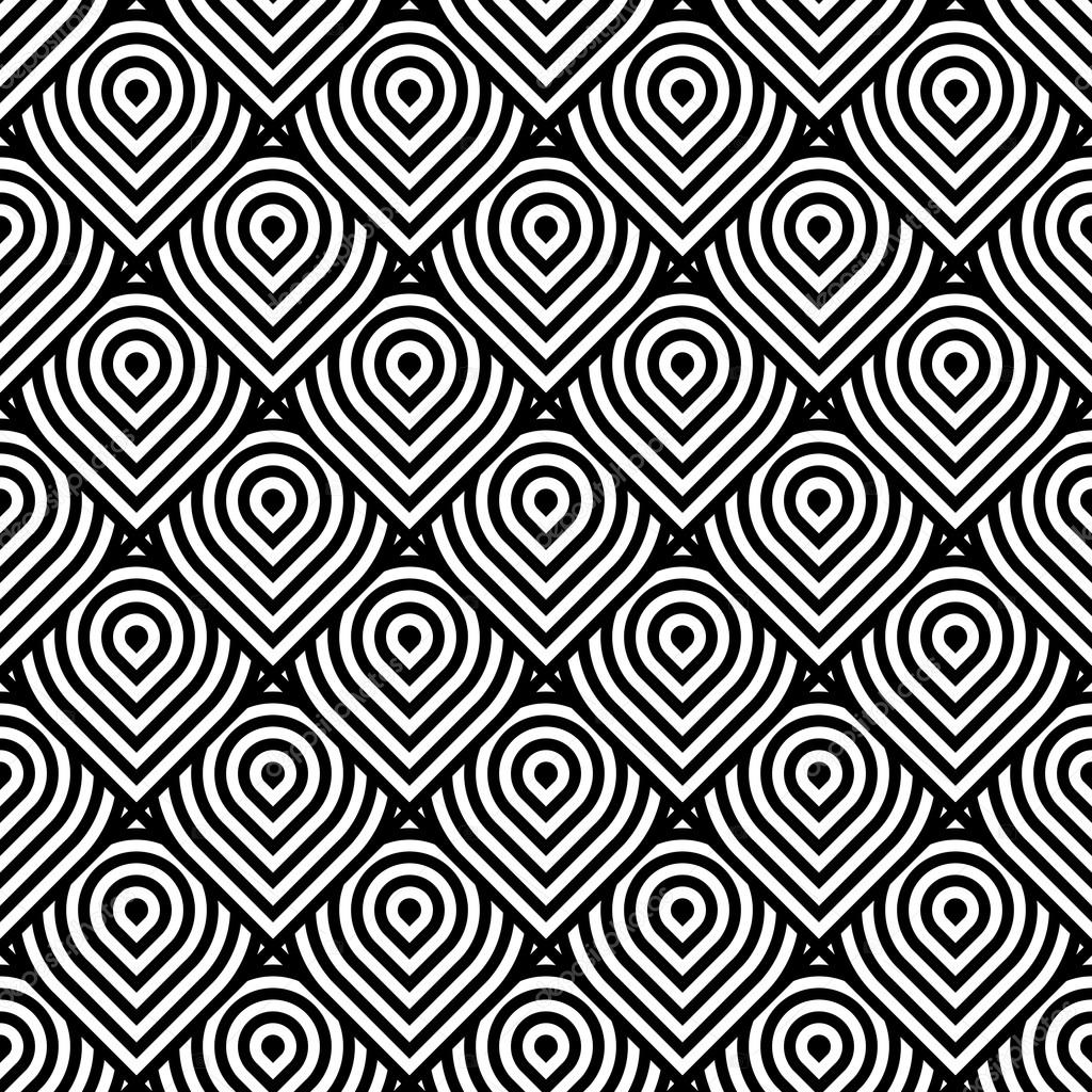 Design seamless monochrome geometric pattern