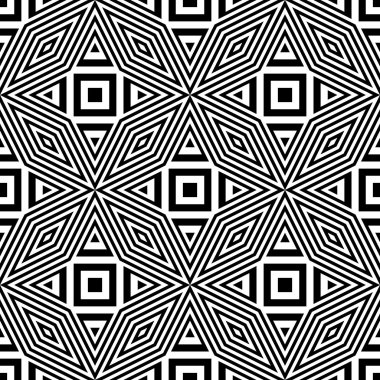 kesintisiz tek renkli geometrik desen tasarım