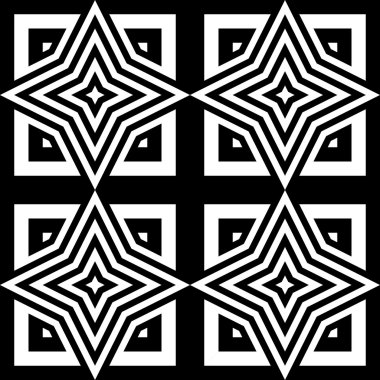 kesintisiz tek renkli geometrik desen tasarım