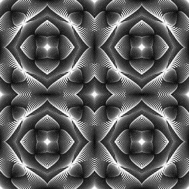 kesintisiz tek renkli çizgiler desen tasarım